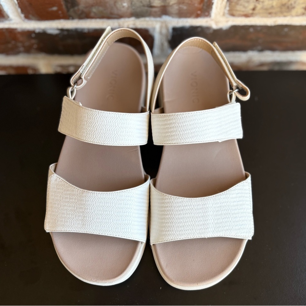 Vionic White Sandals - Picture 4 of 14